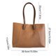 thumbnail image 3 of Bolso tote de piel para mujer | Bolso de hombro con bolsillo con cremallera para el trabajo, viajes y uso diario., 3 of 6