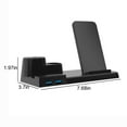 thumbnail image 3 of COFEST Multi-function Dual Usb Wireless Fast Charging Bracket Suitable for Wireless Charging Bluetooth Headset Smart Watch Mobile Phone Three-in-one Wireless Charger Black, 3 of 9