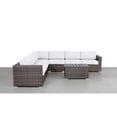 thumbnail image 4 of Living Source International LSI 8 Piece Rattan Sectional Seating Group with Cushions Sunbrella Canvas, 4 of 5