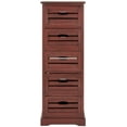 thumbnail image 2 of Safavieh Sarina Pine 5 Drawer Cabinet in Red, 2 of 4