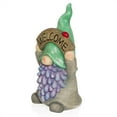 thumbnail image 4 of Alpine Corporation 15"H Gnome with Green Hat Holding “Welcome” Sign, 4 of 12