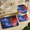 thumbnail image 6 of Fantasy Galaxy Dragon Anime 4 Piece Shower Curtain Sets, Non-Slip Rugs, Toilet Lid Cover and Bath Mat, Durable and Waterproof, for Bathroom Decor Set One Size, 6 of 8