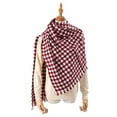 thumbnail image 2 of Prolriy Scarf for Women Winter Scarf for Womens Classic Tassel Plaid Scarf Warm Soft Chunky Large Blanket Wrap Shawl Scarves 1 Pack Thermal Scarf Shawl Scarf Purple, 2 of 5