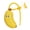 Yellow, variant on Fun Banana Toothbrush Holder with Toothpaste Dispenser - Portable Travel Case for Home, Camping