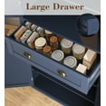 thumbnail image 3 of KIGOTY 72" Tall Kitchen Pantry Cabinet with Drawer and 4 Adjustable Shelves, Freestanding Pantry Storage Cabinets, Wood Cupboard Pantry Cabinet for Kitchen, Dining Room, Living Room, Blue, 3 of 6