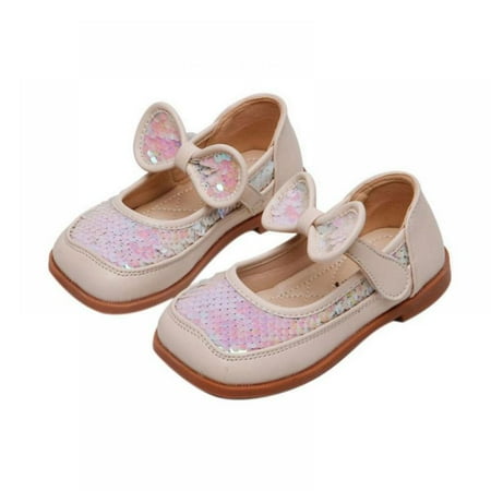 URMAGIC Girl s Sequins Mary Jane School Uniform Shoes Strap Dress Uniform Flats (Toddler/Little Girl/Big Girl)