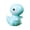 G, variant on Miniature Dinosaur Figurine, Plastic Animal Ornament for Garden Terrarium Decor, Blue Dinosaur with Black White Eyes