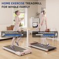 thumbnail image 4 of Walking Pad Upgrade,Portable Mini Treadmill Running Area 16.14*31.5,Under Desk Treadmill 2 In 1 for Home&Office,Treadmill With App&Remote Control,Walking Jogging Machine（Pink）, 4 of 6