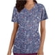 thumbnail image 1 of Tops Cortos para las Mujeres Impreso Bolsillo V-Cuello Enfermera Estilo Blusa, Casual Y Cómodo Manga Corta Superior, 1 of 5