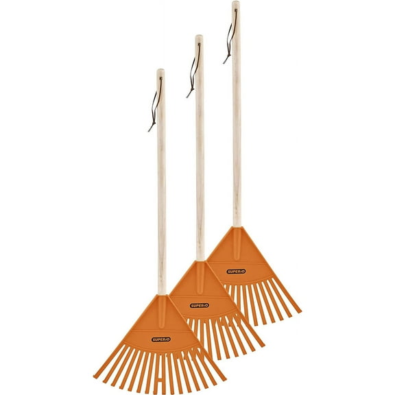 3 Pack Kids Rake, Orange