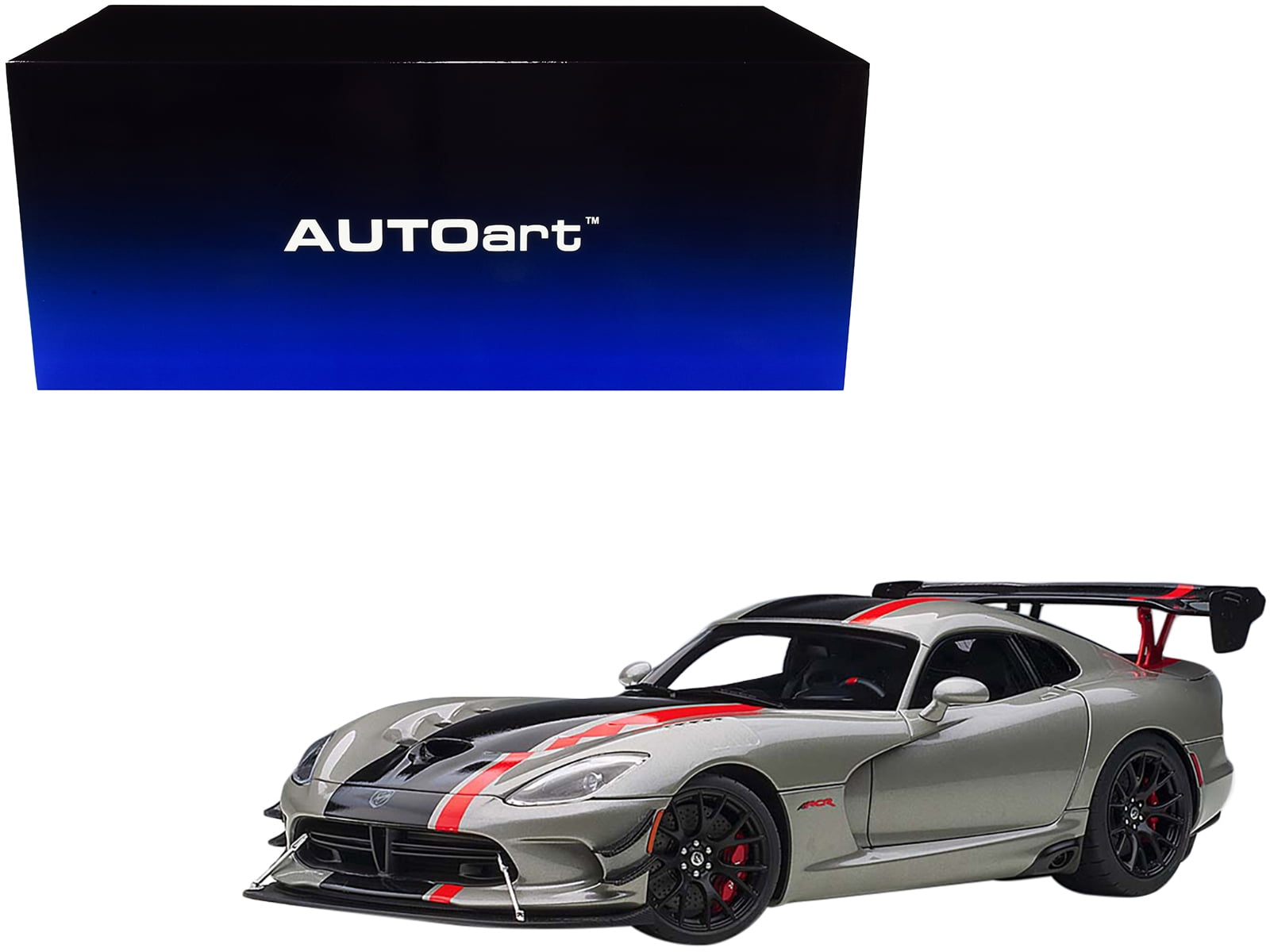 Autoart Dodge viper competition ミニカー 2017 Dodge Viper ACR Competition Blue with Black Stripes 1 18