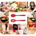 thumbnail image 5 of 2Pieces - Kitchen Utensil Set Heat Resistance to 480°F - Hygienic One-Piece Design Silicone Utensil Set, 5 of 5