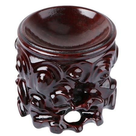 

NUOLUX 1PC Crystal Ball Base Solid Wood Tray Vintage Display Stand Ornamental Stone Holder DIY Crystal Ball Supply