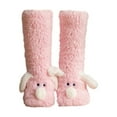 thumbnail image 2 of Kids Boy Girls Slipper Socks Crazy Funny Fuzzy Cute Animal Grips Winter Warm Fluffy Cozy Socks F Free, 2 of 3