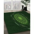 thumbnail image 3 of Ahgly Company Machine Washable Indoor Rectangle Transitional Deep Emerald Green Area Rugs, 7' x 9', 3 of 7