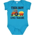 thumbnail image 3 of Inktastic Farming Cute Boy Loves Tractors Boys Baby Bodysuit, 3 of 5