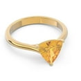 thumbnail image 3 of 2.00 Carat Trillion Cut Citrine Gemstone Fine Anniversary Ring for Women 14K Yellow Gold Size 9.5 by Diamond Capitals, 3 of 7