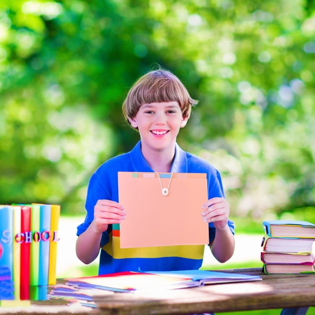 HUASHENG Morandi Folder Organ Package Student Test Paper Package File Organization File Package Multi Layer Storage Test Paper Folder