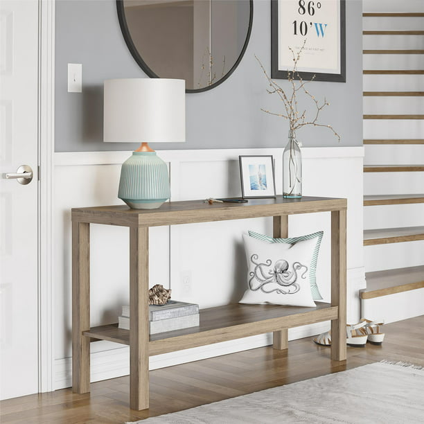 Mainstays Parsons Console Table Rustic, 6 Feet Console Table