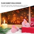 thumbnail image 2 of Shisuyan 12Pcs Christmas Rabbit Doll Tiny Plush Bunny Decorative Plush Rabbit Doll Christmas Tree Decors, 2 of 9