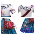 thumbnail image 4 of Vestido de princesa Mirabel de Disney para niñas, traje de Encanto para Cosplay, Carnaval, fiesta de cumpleaños, disfraz de Encanto para niños y bolsa, 4 of 4