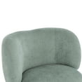 thumbnail image 5 of Christopher Knight Home Wingback Accent Chair, Upholstered Armchair with Solid Wood Legs, Granite Green, 5 of 9