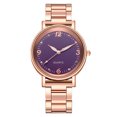 thumbnail image 1 of HBFAGFB Montre Femme Bracelet en Acier Inoxydable Décontractée Mode Robe Convenant aux Hommes et aux Femmes Violet, 1 of 4