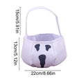 thumbnail image 3 of Halloween Decoration Indoor Outdoor Clearance Under $5.00! Thanksgiving Fall Decorations for Home, Halloween Candy Bag Ghost Face Halloween Decorative Tote Bag, 3 of 6