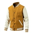 thumbnail image 5 of Men Colorblock Casual Bomber Jacket (XXL, DeepLakeBlue), 5 of 7