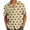 thumbnail image 5 of Retro Horse Racing Hawaiian Shirts For Men Casual Vintage Horse Mens Hawaiian Shirts Short Sleeve Button Down Shirt 2, 5 of 7