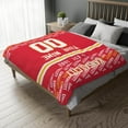 thumbnail image 5 of Kansas Throw Blanket Custom Name and Number Blanket for Men Women Boy Gifts, 5 of 5