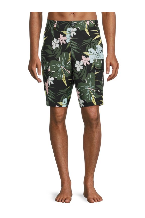 Men's & Big Men's 9" Cargo Eboard Shorts with Stretch