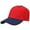 Red/Navy, variant on Plain Baseball Dad Cap Adjustable Size for Outdoor Activities Black