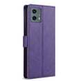 thumbnail image 5 of for Motorola Moto G 5G (2024) Case Wallet,3 Card Slots Holder [RFID Blocking] Soft PU Leather Cover,Shockproof Protective Magnetic Flip Stand Solid Color Business Style Luxury Cases,Purple, 5 of 9