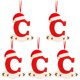 thumbnail image 1 of Navidad Little Red Hat Carta Colgante DIY Escribible Nombre 26 Carta Colgante 5PCS Wmkox8yii  gf6318, 1 of 4