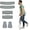 Gray, variant on SupreGear Ergonomic Crutch Replacement Pads and Rubber Tips, Anti-Slip Comfort, Grey, 6 Pack