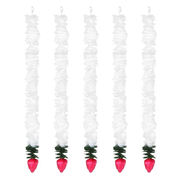 5 guirnaldas artificiales de flores de jazmín, enredaderas de flores falsas para colgar en la pared, decoración floral, suministros para bodas