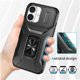 thumbnail image 5 of Funda para GANGXUN iPhone 16 Plus - Soporte metálico, Función magnética, Negro, 5 of 5