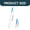 Green, variant on Retractable Back Scratcher, with Rolling Massage Balls, Blue, 1pc