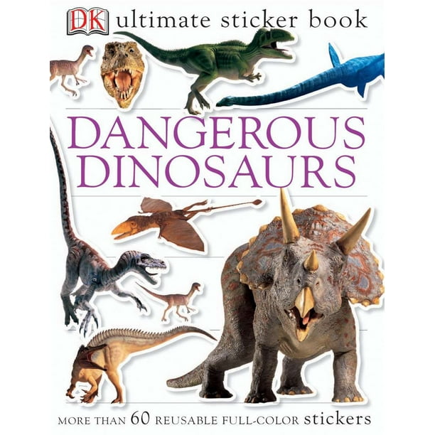 Ultimate Sticker Book Dangerous Dinosaurs (Paperback)