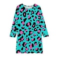 thumbnail image 4 of LOVZFMLL Fashion Summer Short Sleeves Round Neck Solid Color Dress, 4 of 4