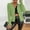 Green, variant on Cropped Sweaters For Women Sevevn Womens Ribbed Knit Cardigan Sweater Pearl Button V Neck Ruffle Long Sleeve Fall Winter Casual Outfits