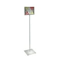 thumbnail image 2 of 11"W x 8.5"H Pedestal Two-Sided Sign Holder Stand on Square Metal Base, 2 of 5