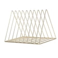 thumbnail image 4 of 2x Metal Book Book Holder Moderno Minimalist Bookshelf para Home Office Gold Sunnimix Estantería de escritorio de metal, 4 of 8