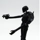 thumbnail image 3 of Star Wars E1638 Mobile Doll Model Anti Gravity Joint Doll - Cardshell Black Skull, 3 of 5