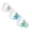 White Blue Green, variant on 1 Pc Adjustable Pants Hem Clips No Sew Instant Hemming Shortener Invisible Reusable Trouser Leg Cuffs Clamps Fabric Holders for Jeans Dress Pants Clothing Shirts, 0.1"x0.11", White