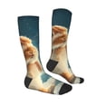 thumbnail image 4 of Lsque Starry Sky Cloud Cute Rabbit Printed Crew Socks Men's Women's LightWeight Thin Casual Calf Socks ,Knee High Socks,Cotton Socks, 4 of 9