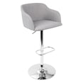 thumbnail image 5 of Daniella Contemporary Height Adjustable Barstool In Blue with Swivel By Lumisource, 5 of 11
