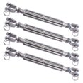 thumbnail image 1 of LordHardware 4Pcs Stainless Steel 3/8 Inch M10 Jaw and Jaw Turnbuckles for Tensioning Cable Rope Chain, 1200 lbs Load, 1 of 6