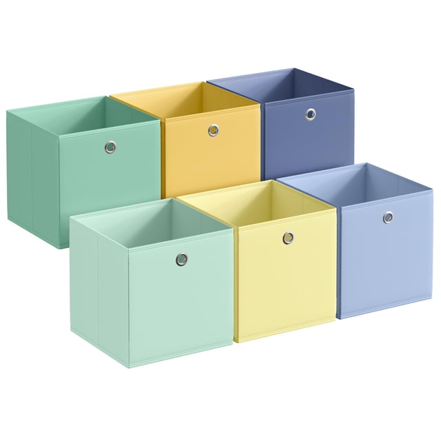 Cajas organizadoras plegables SONGMICS, set de 6, 33 x 33 x 33 cm